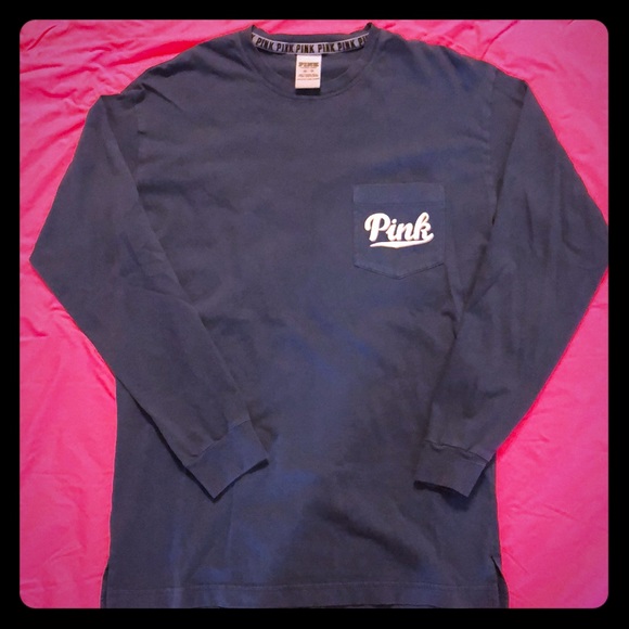 PINK Victoria's Secret Tops - PINK XS Long-sleeved Campus Tee